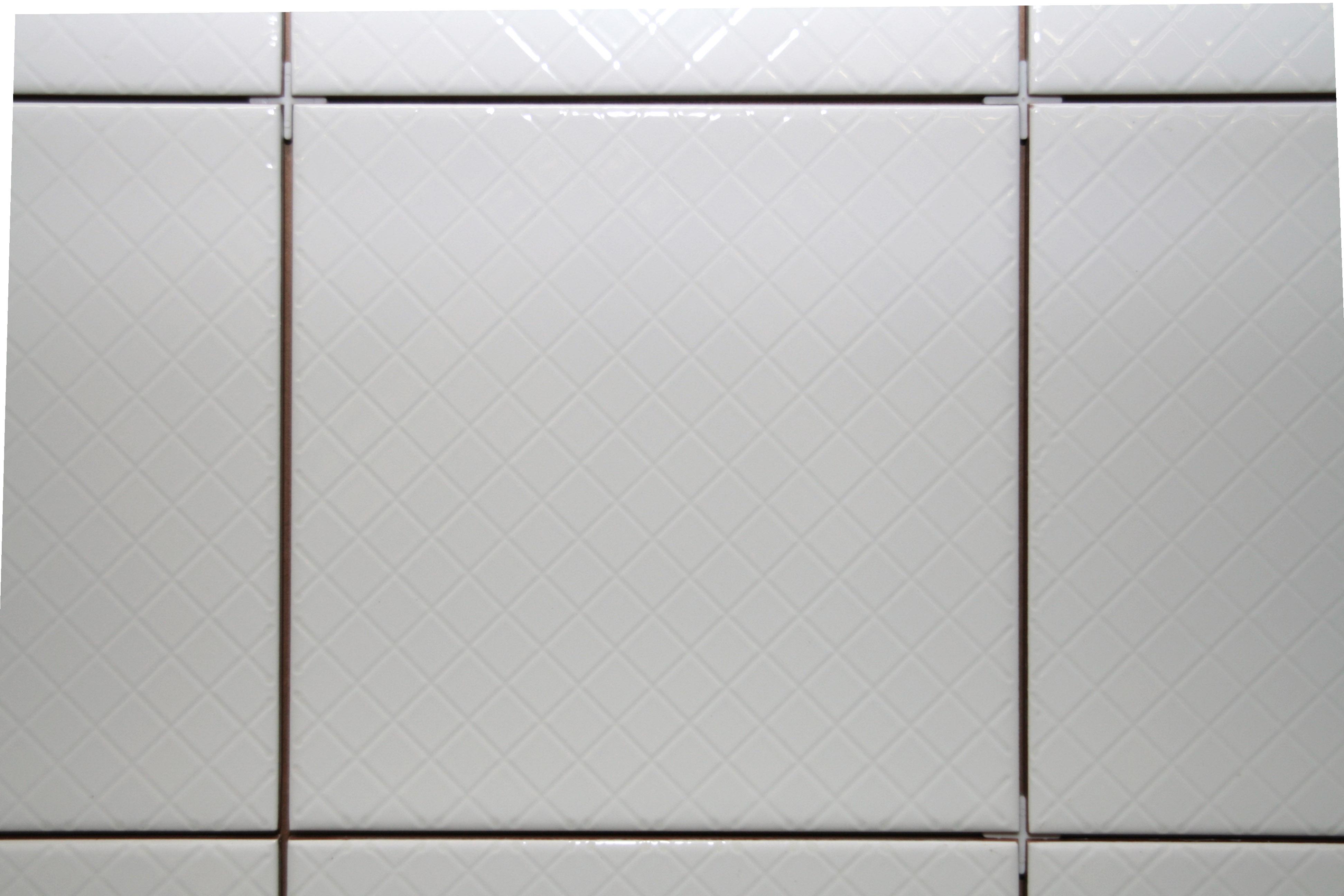 Brasilia Ceramic tile Branco Plain image darkened to show diamond texture