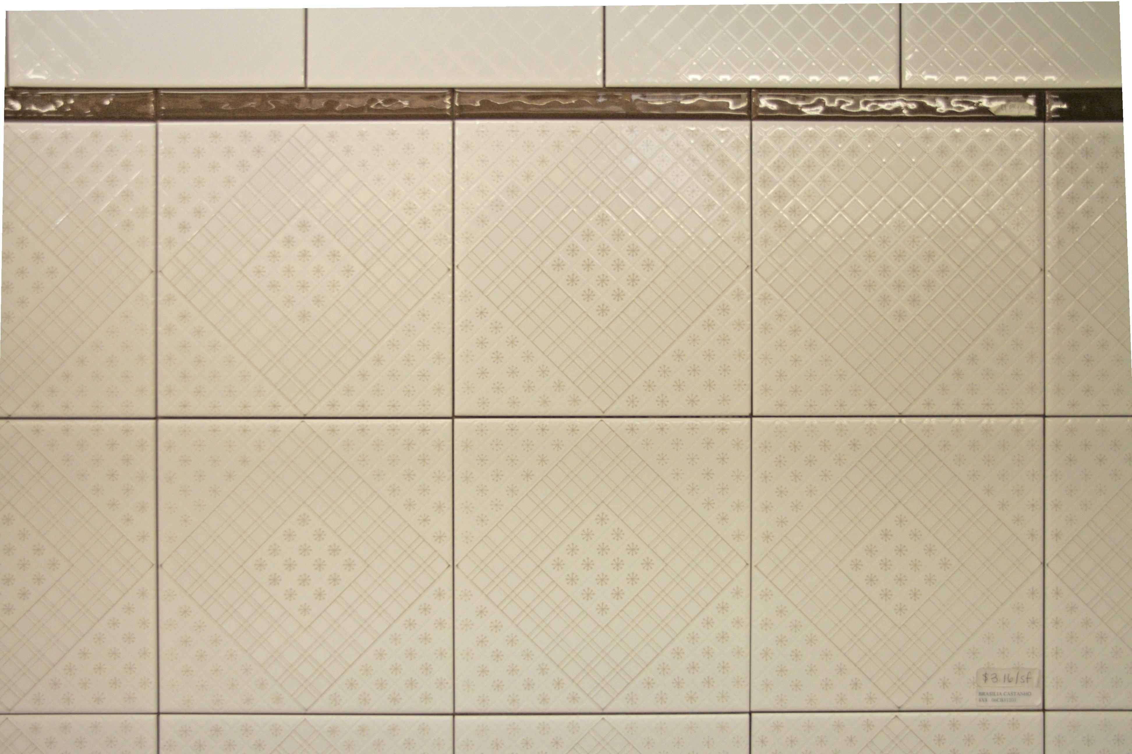 Brasilia Ceramic tile Castanho Tan pattern